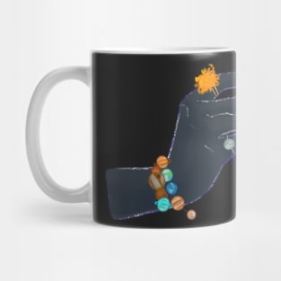 space bracelet illustration Mug